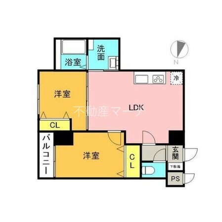 東区役所前駅 徒歩12分 7階の物件間取画像